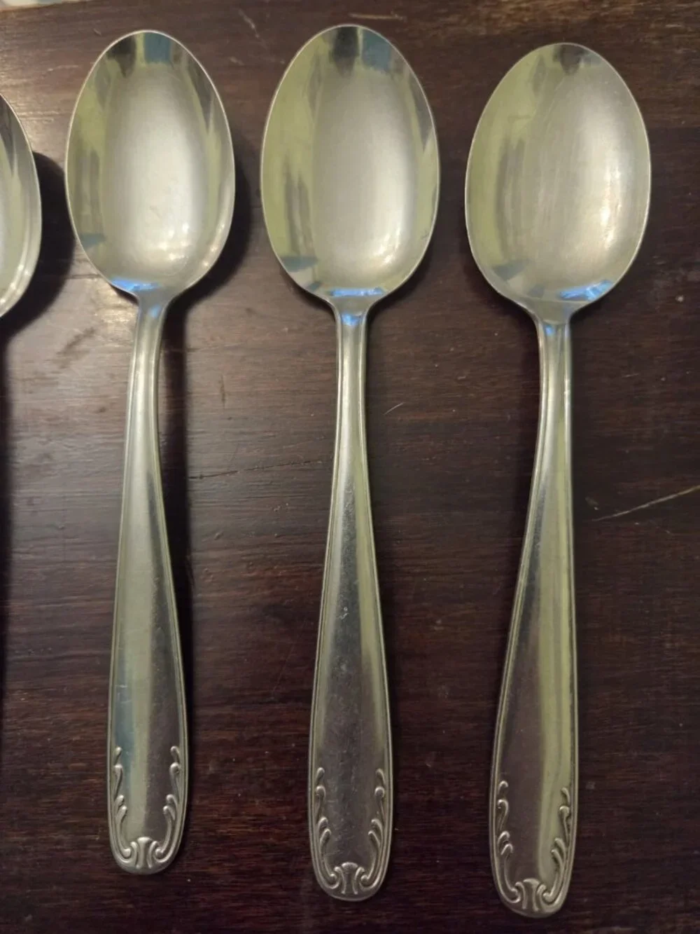 Set 6 Tablespoons Wusthof Hallmark Stainless Flatware Germany Spoons